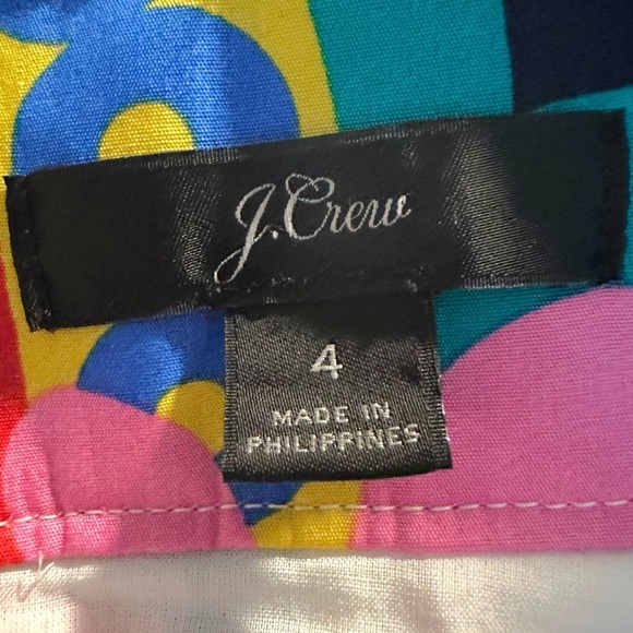J.Crew Tie Back Tulip Skirt in Ratti Kaleidoscope Floral Size 4 - Picture 8 of 14